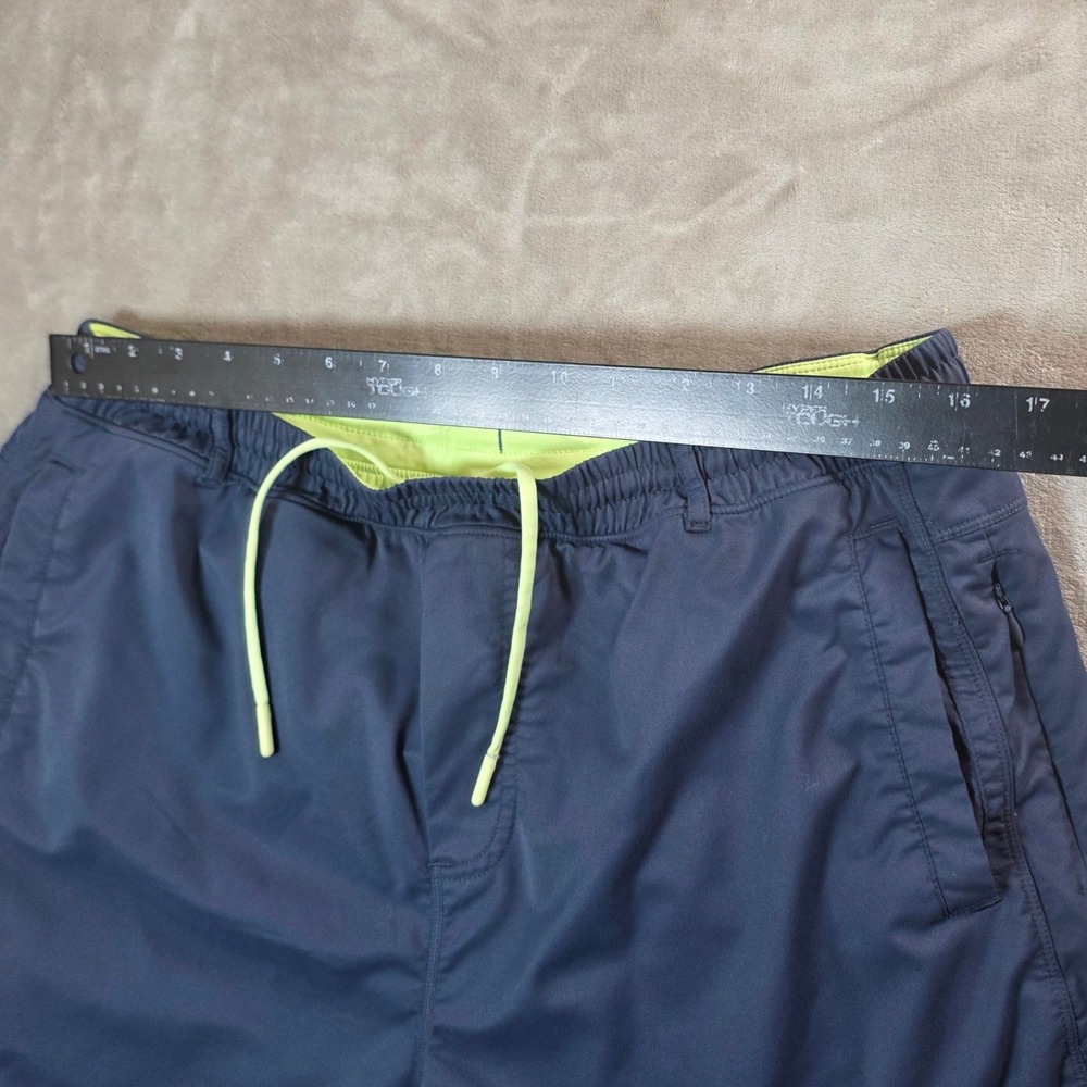 Birddogs Boom Gym Shorts Mens XXL Navy Blue Neon Liner Built-in Girdle Long - Picture 4 of 8